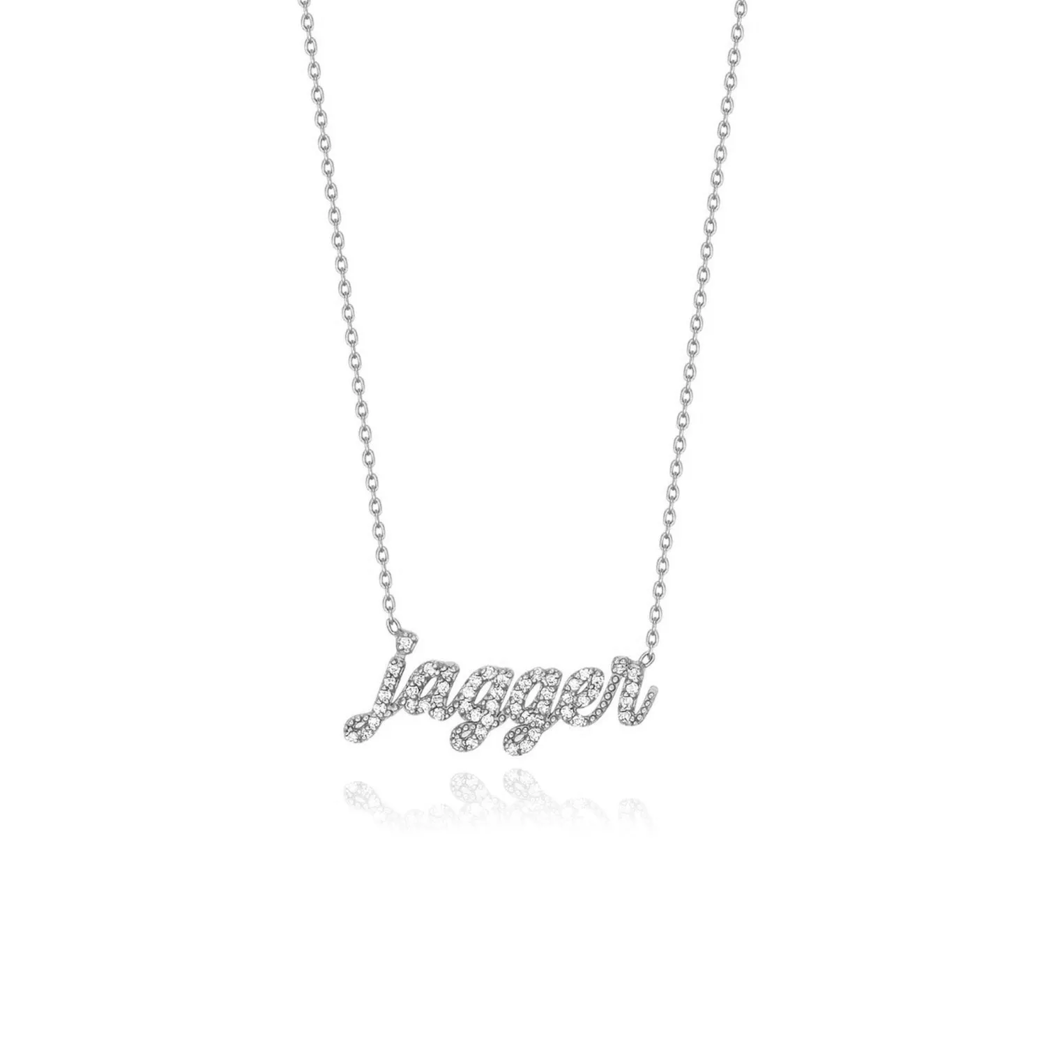 Diamond Script Name Necklace