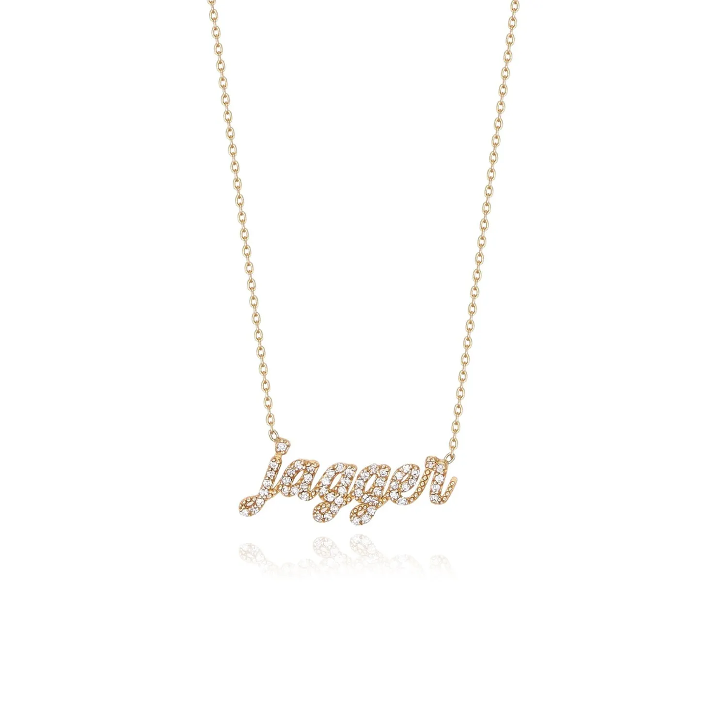 Diamond Script Name Necklace