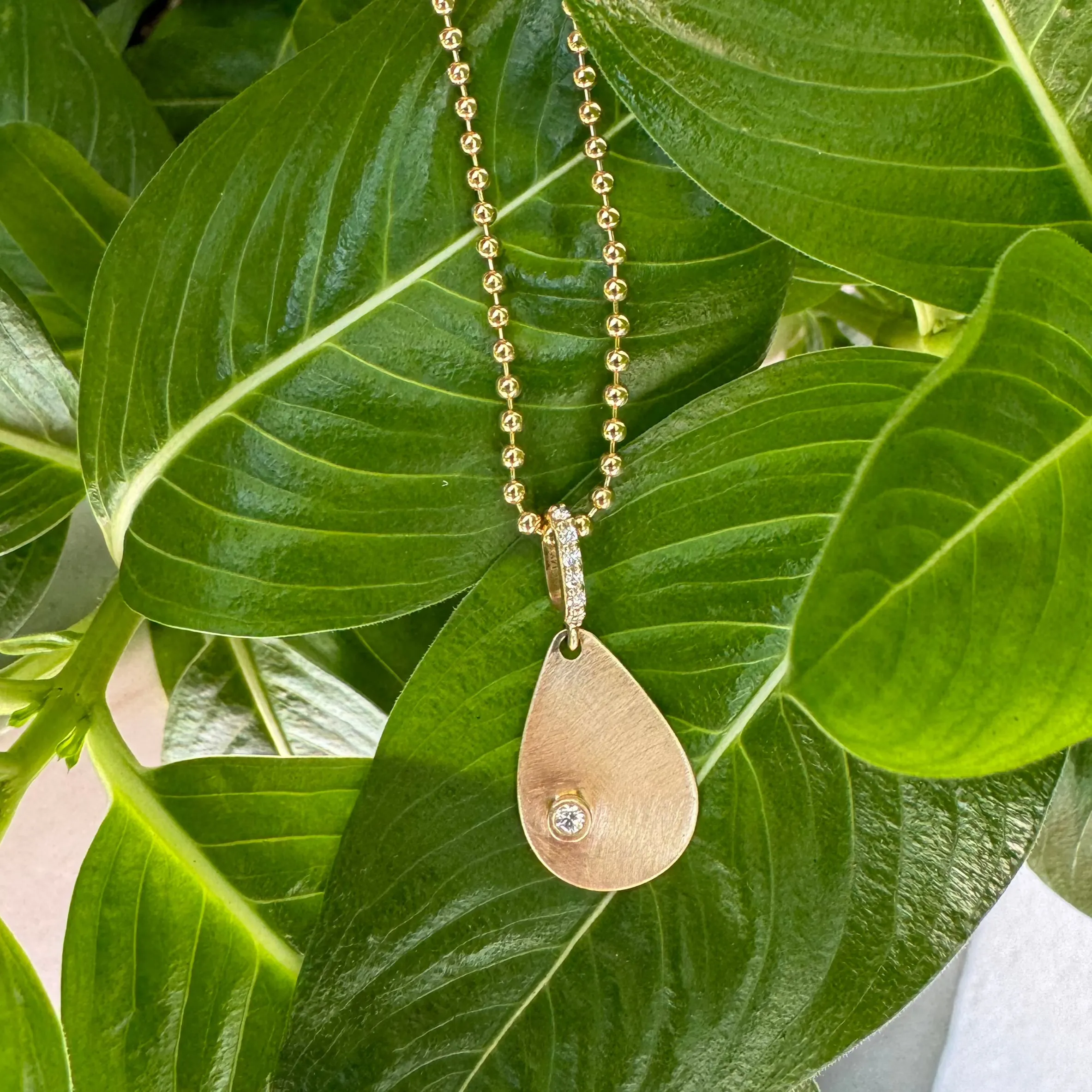 Diamond Sun Drop Charm