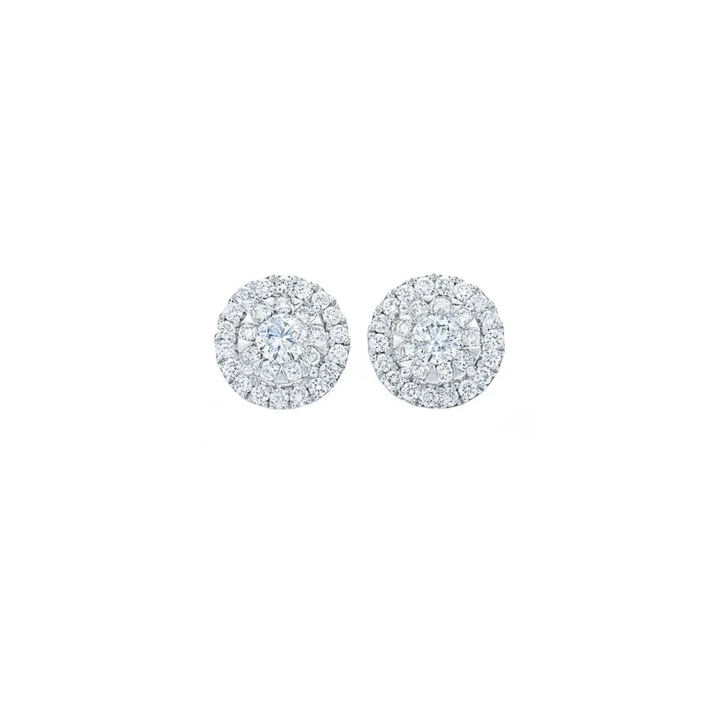 Diamond Sunburst Earrings