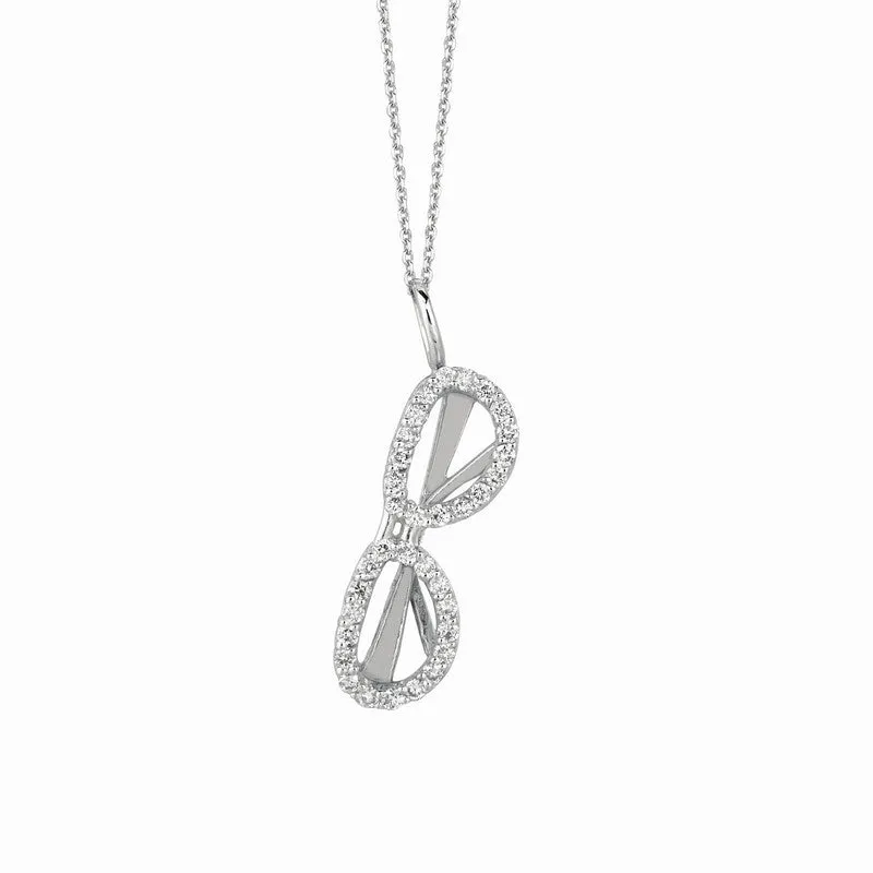 DIAMOND SUNGLASS NECKLACE 14K GOLD (0.25 CTW)