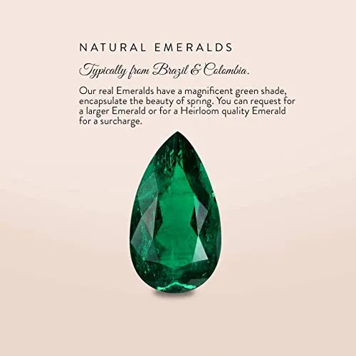 Diamondere Emerald Diamond Wedding Ring