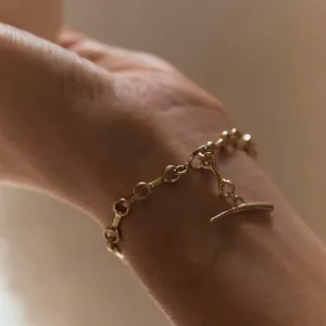 Double Beam Pave Diamond Connector Bracelets
