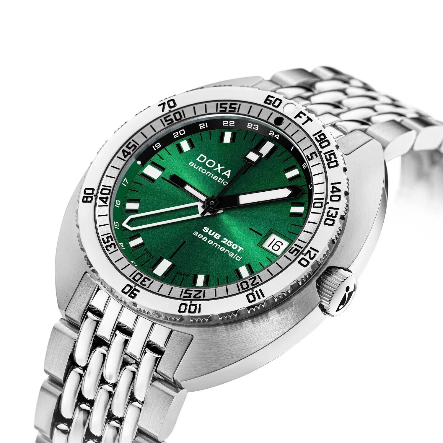DOXA SUB 250T GMT Sea Emerald Automatic – 855.10.131.10