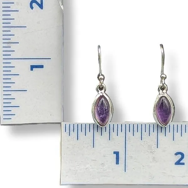 Earrings Amethyst Sterling Silver