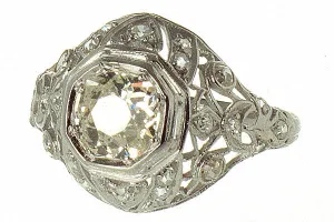 Edwardian 1.50ct Platinum Diamond Ring