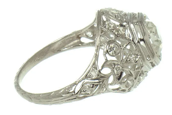 Edwardian 1.50ct Platinum Diamond Ring