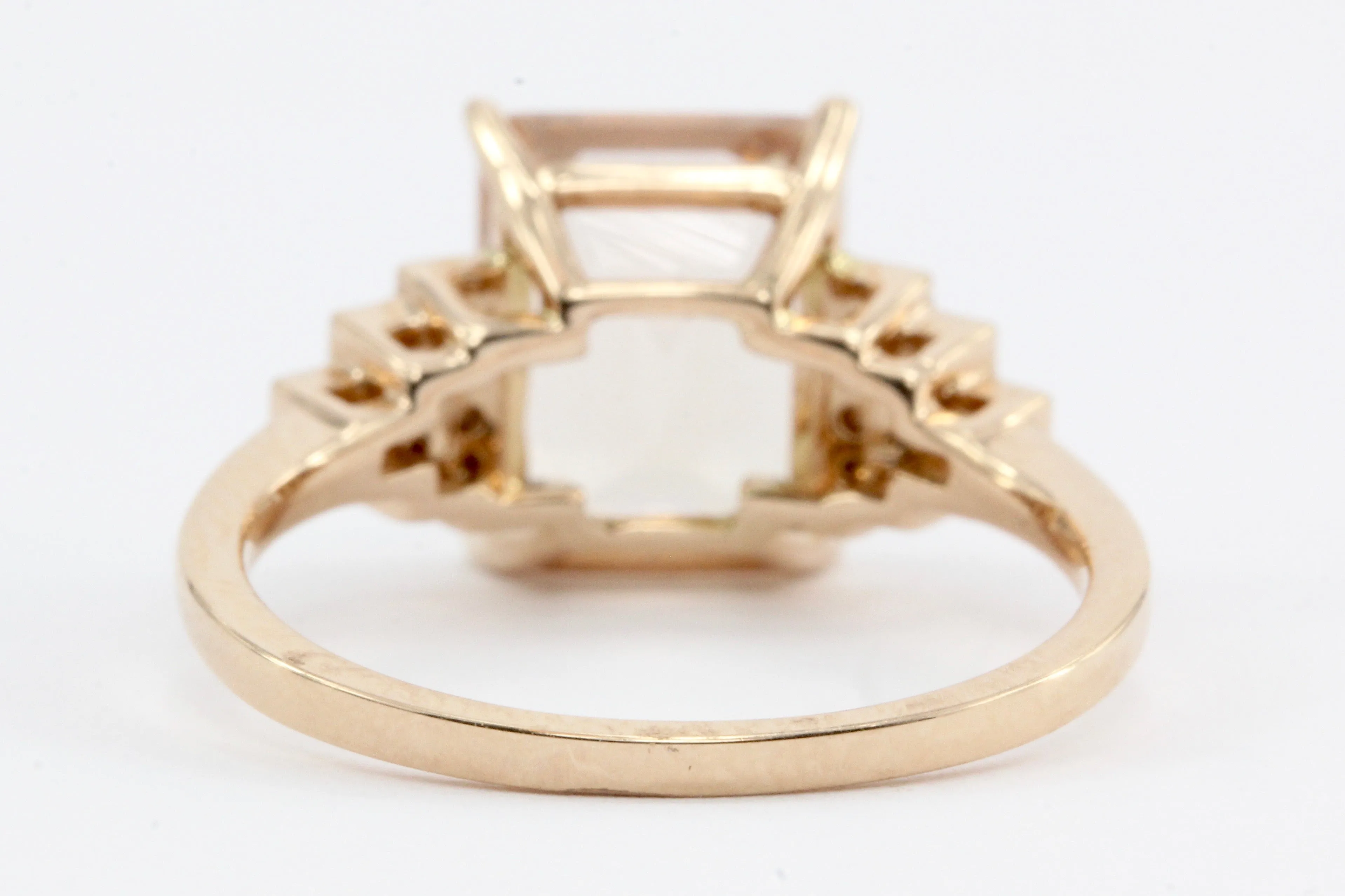 Effy 14K Rose Gold Morganite & Blush Diamond Ring