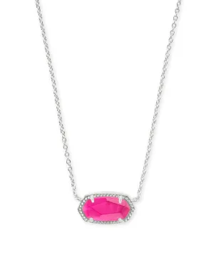 Elisa Rhodium Short Pendant Necklace-Azalea Illusion