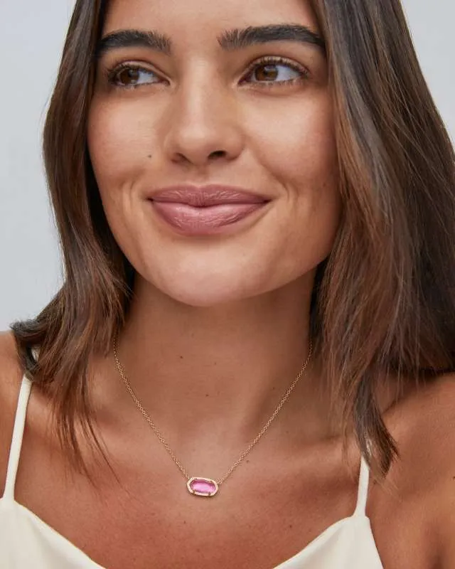 Elisa Rhodium Short Pendant Necklace-Azalea Illusion