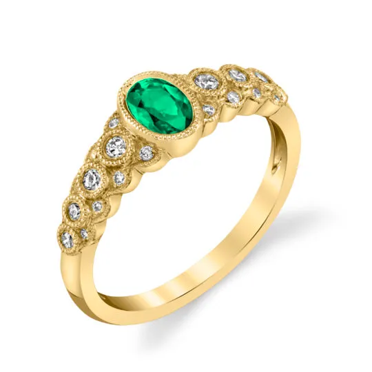 Emerald & Diamond Ring