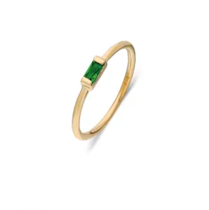 EMERALD BAGUETTE  RING