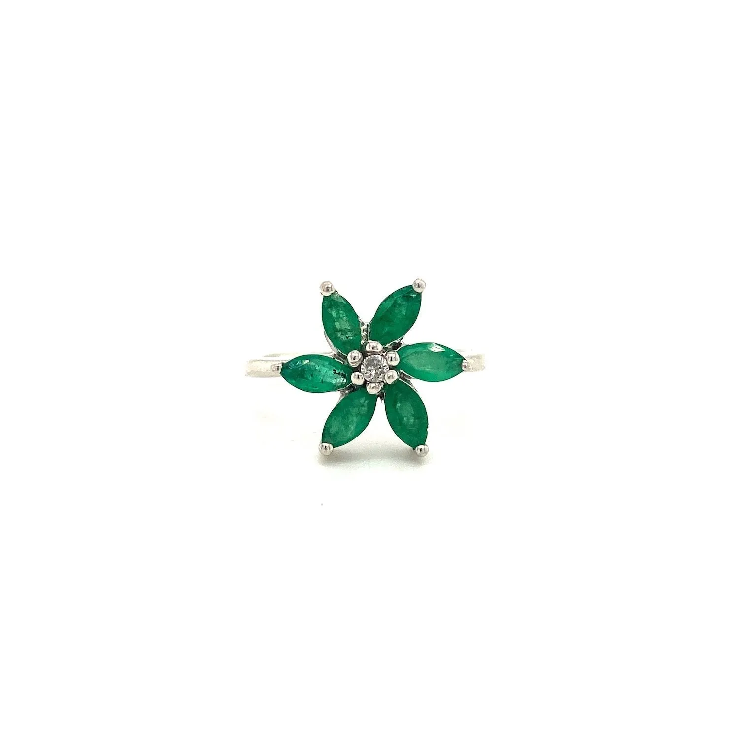 Emerald Ring in .925 Sterling Silver - KSR 15061