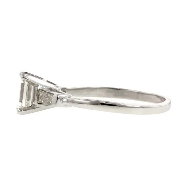 Engagement Ring, Emerald Cut 0.70ct
