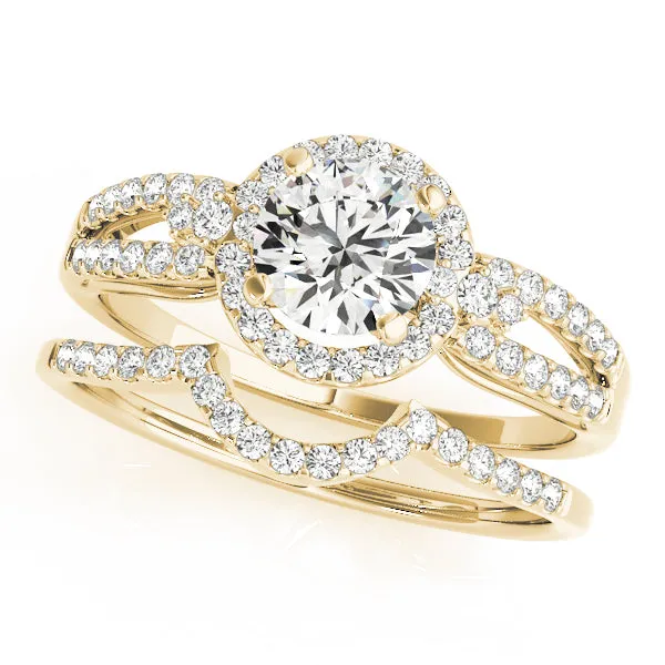 Engagement Rings Halo Round - TN50537-E