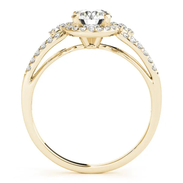 Engagement Rings Halo Round - TN50537-E