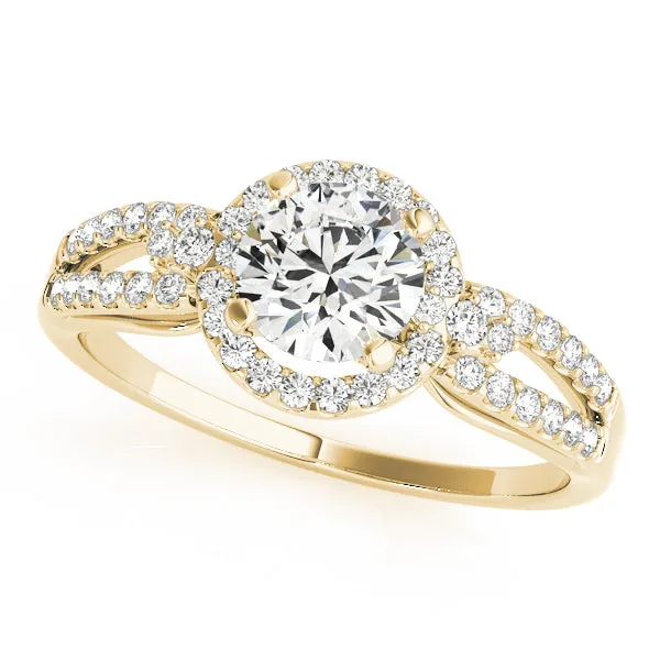 Engagement Rings Halo Round - TN50537-E