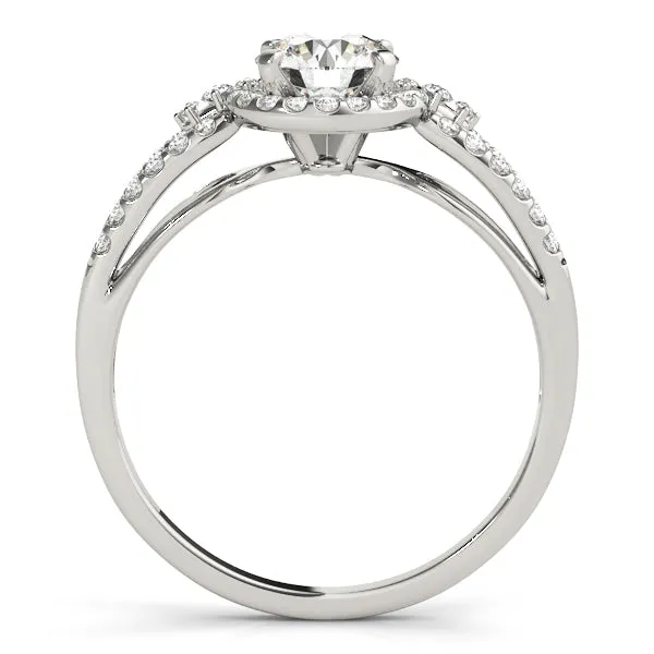 Engagement Rings Halo Round - TN50537-E