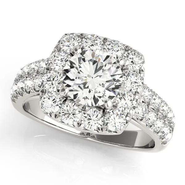Engagement Rings Halo Round - TN50657-E