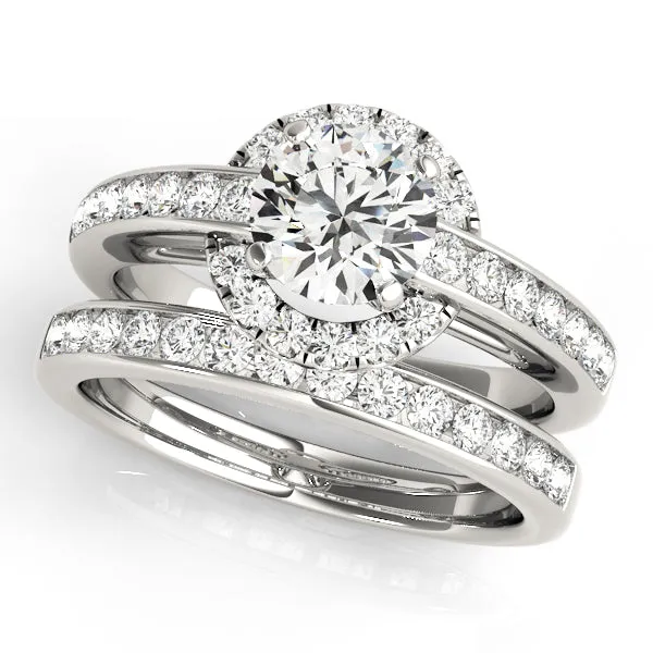 Engagement Rings Halo Round - TN50869-E