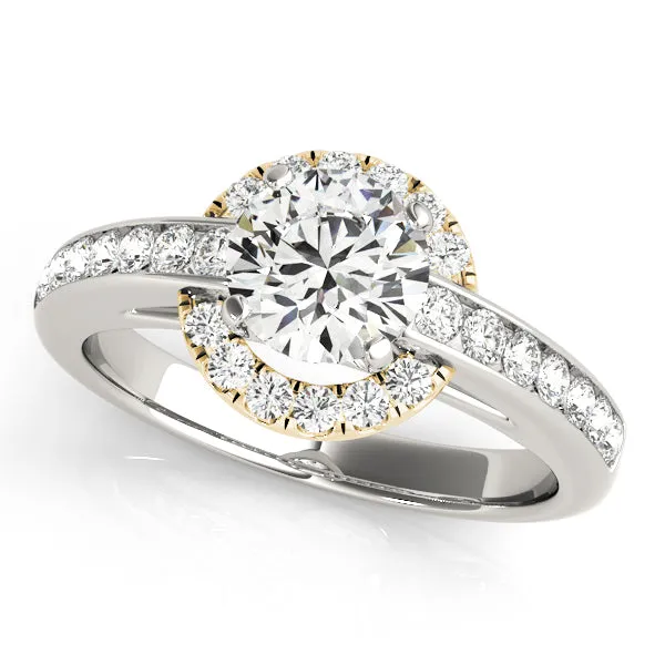 Engagement Rings Halo Round - TN50869-E