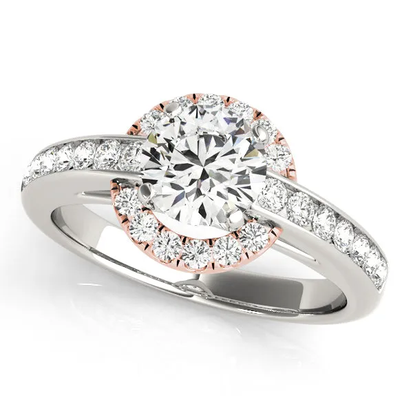 Engagement Rings Halo Round - TN50869-E
