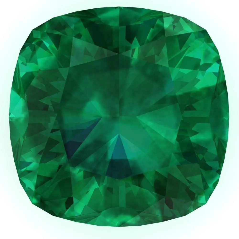 FAB Lab-Grown Cushion Emerald Stone Size