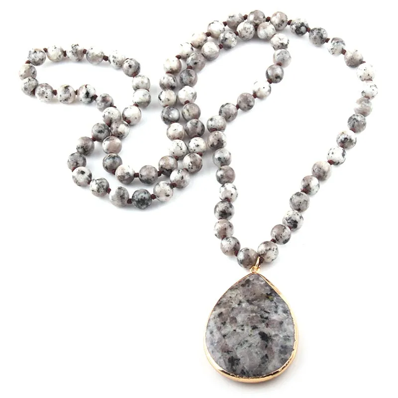 Fashion Bohemian Natural Stone Knotted Stone