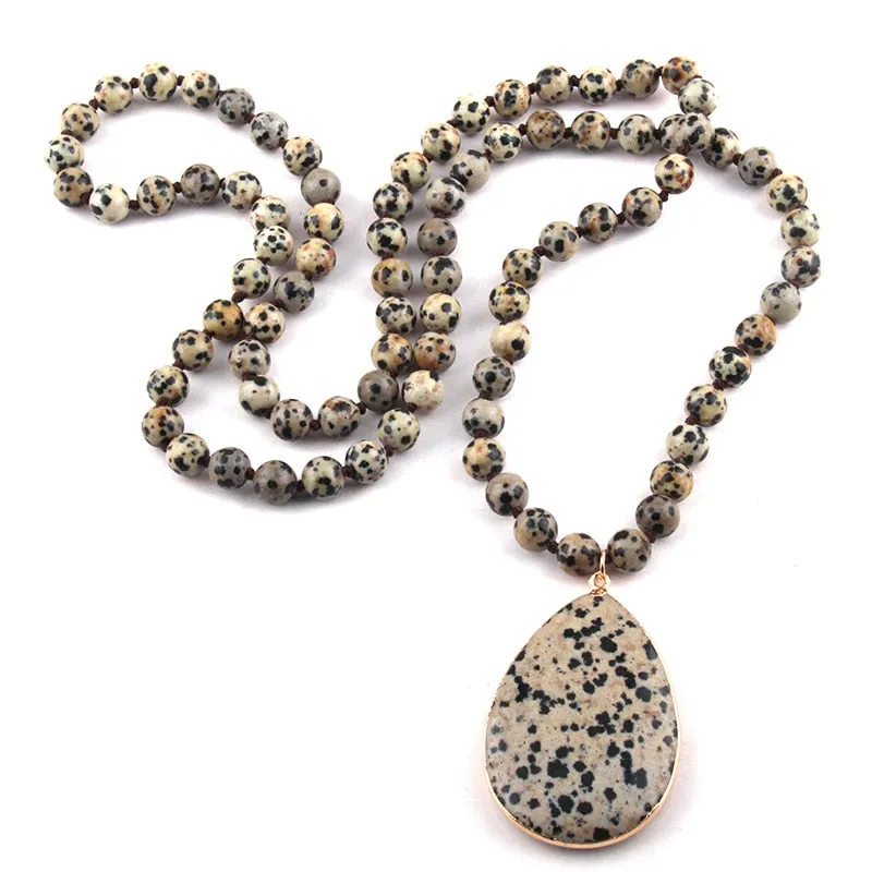 Fashion Bohemian Natural Stone Knotted Stone
