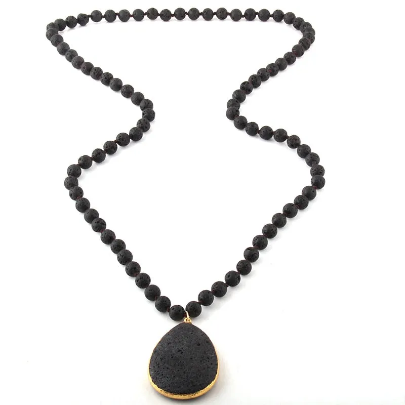 Fashion Bohemian Natural Stone Knotted Stone