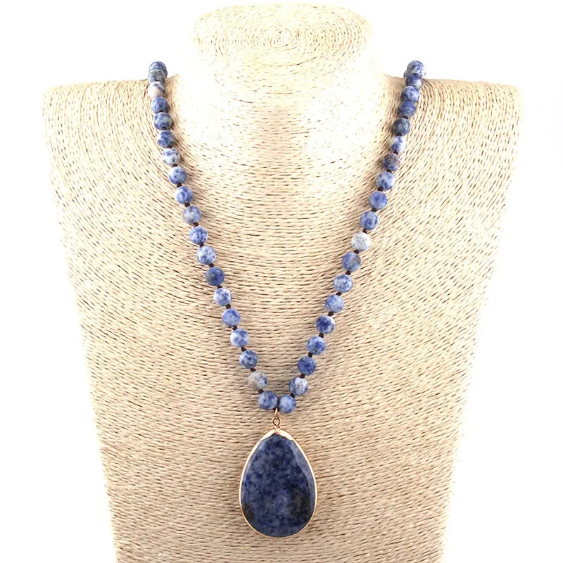 Fashion Bohemian Natural Stone Knotted Stone