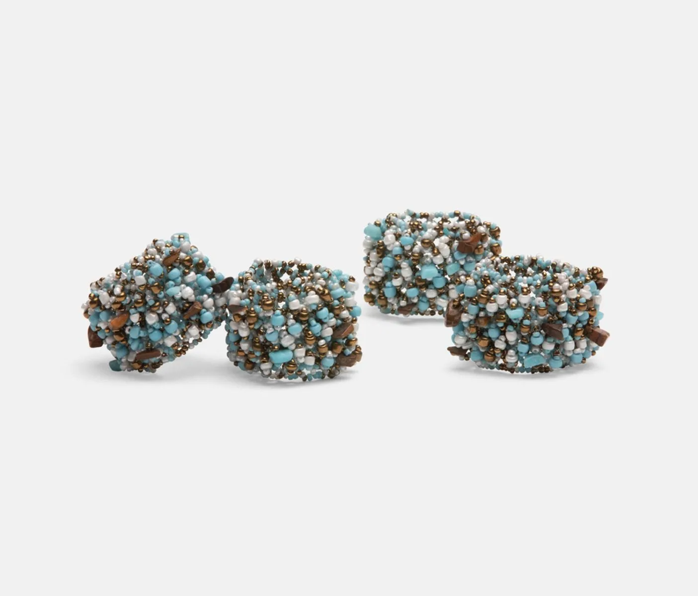 Fianna Turquoise Mix Napkin Rings