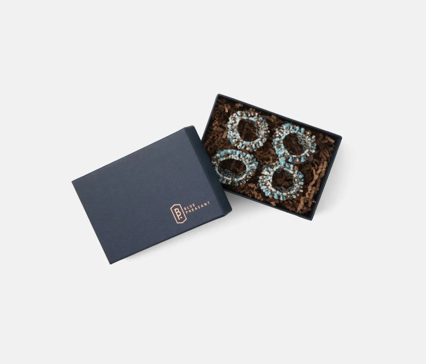 Fianna Turquoise Mix Napkin Rings