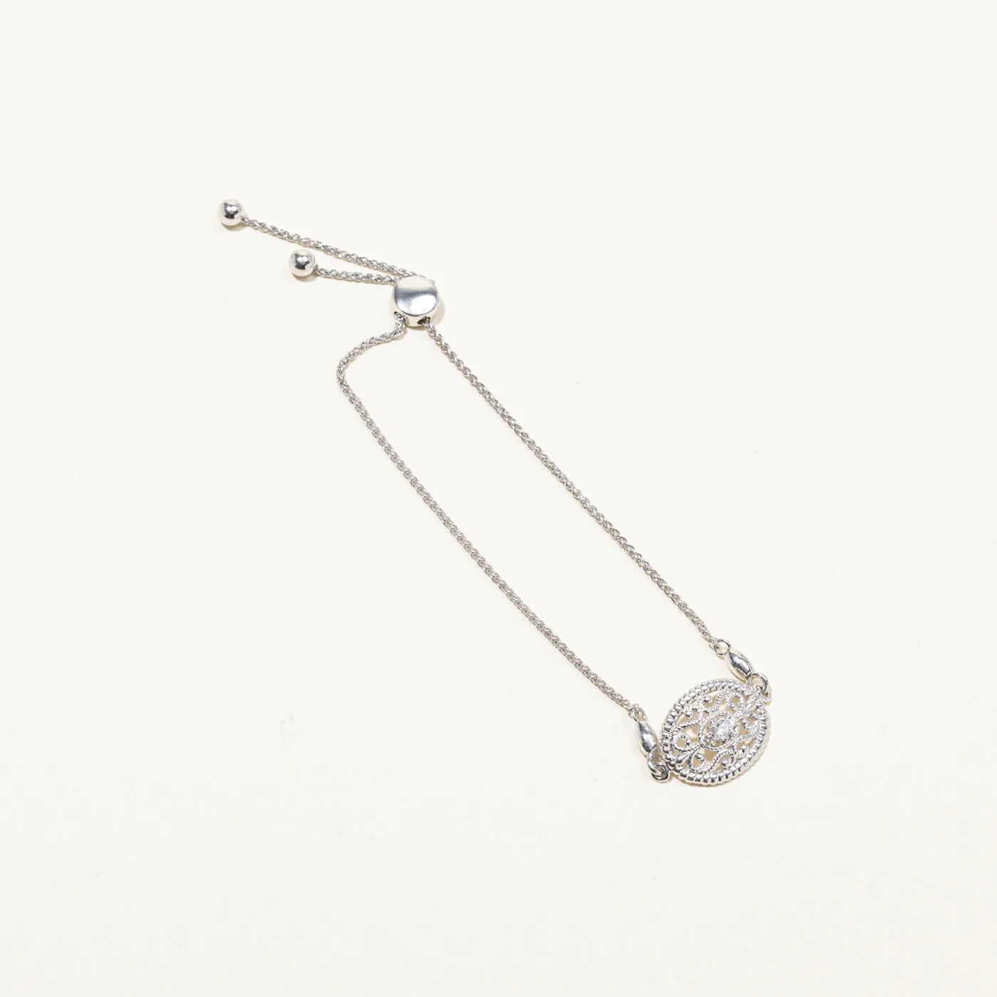 Filigree Diamond Chain Bracelet | 0.06ctw | 9"|