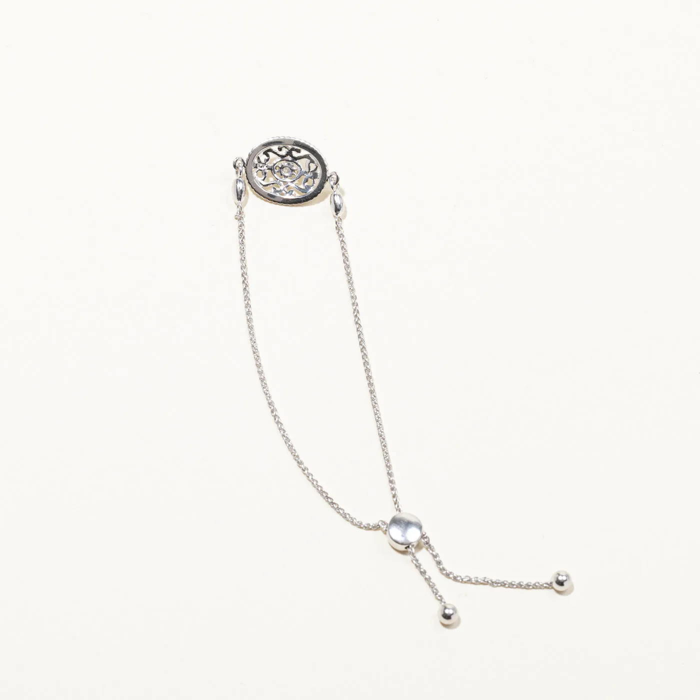 Filigree Diamond Chain Bracelet | 0.06ctw | 9"|