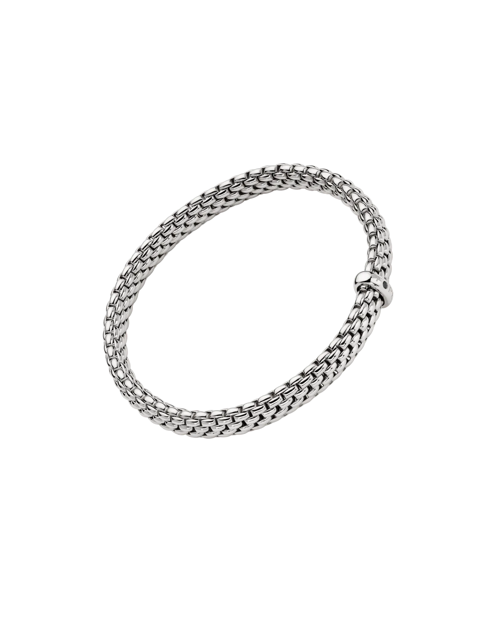 Flex'it bracelet with a black diamond by Fope