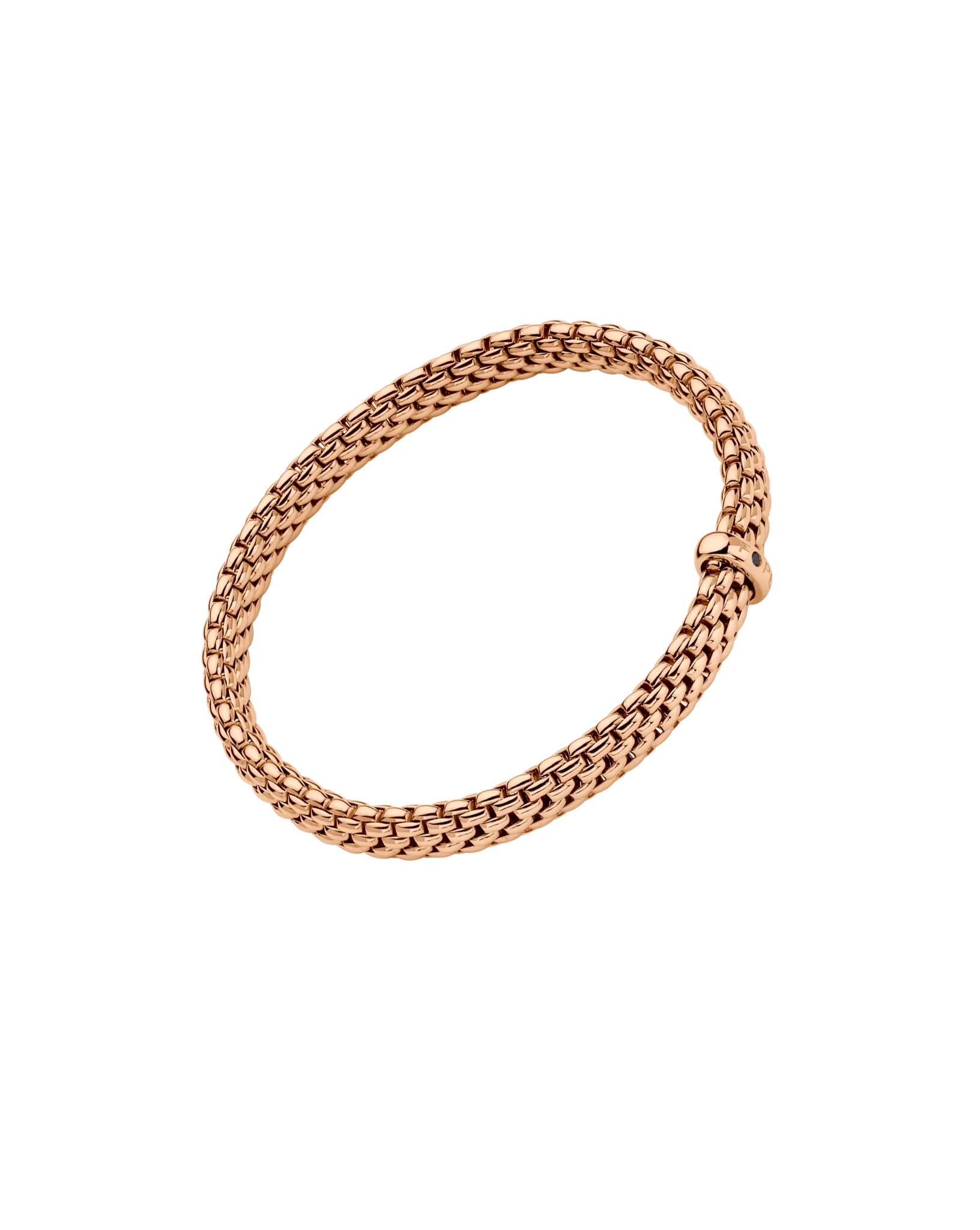 Flex'it bracelet with a black diamond by Fope