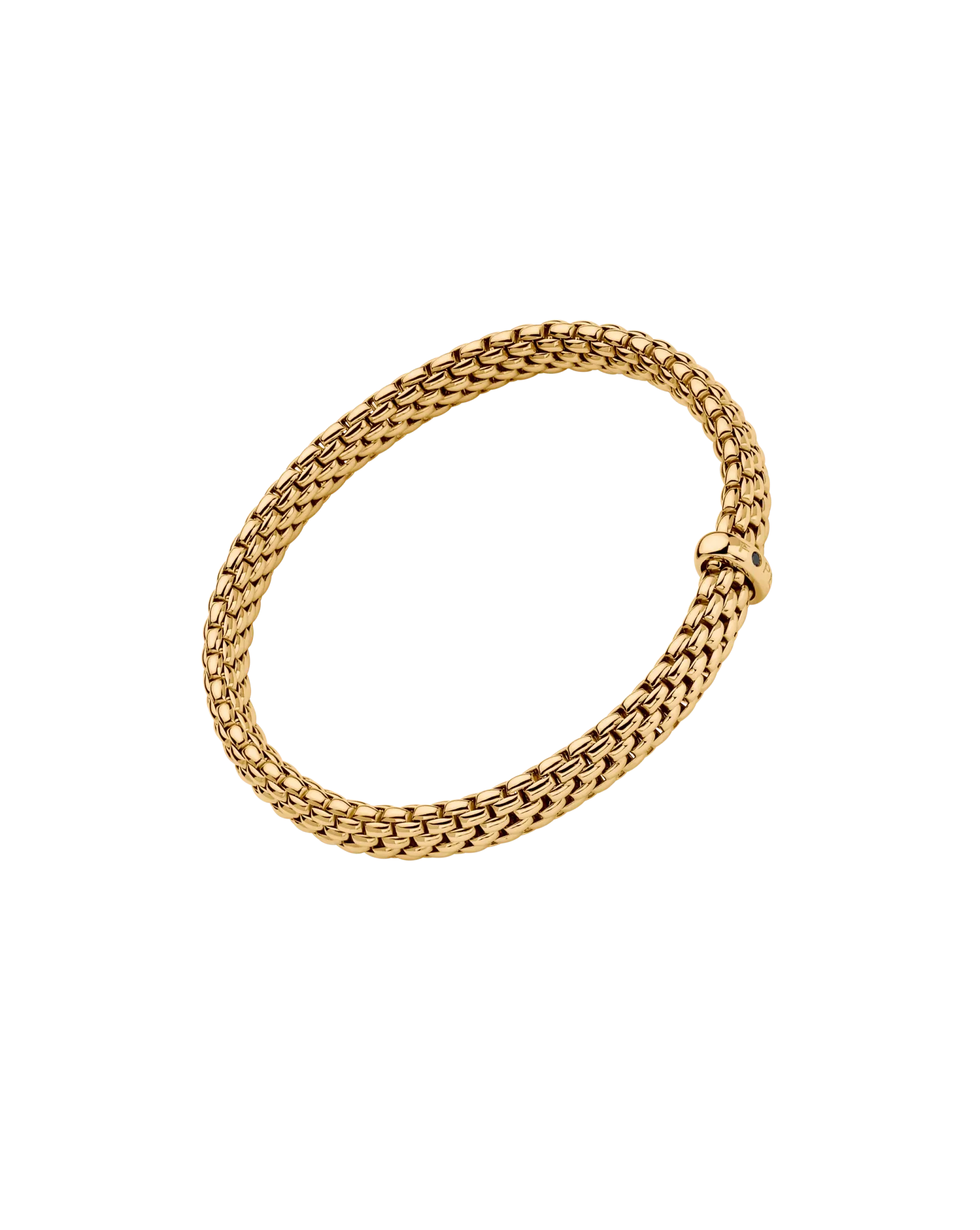 Flex'it bracelet with a black diamond by Fope