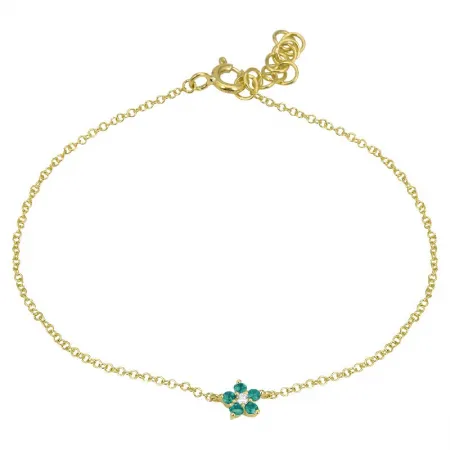 Flower Child Bracelet -RUBY, BLUE SAPPHIRE, GREEN TSAVORITE
