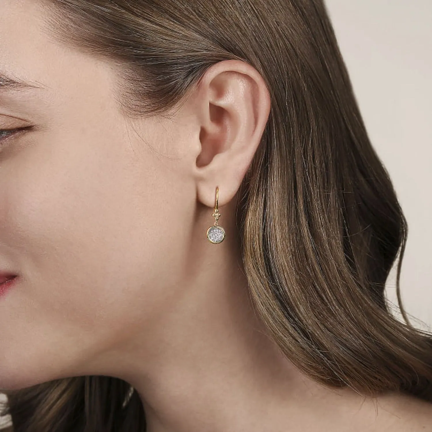 Gabriel & Co. Diamond Cluster Bujukan Lever Back Earrings