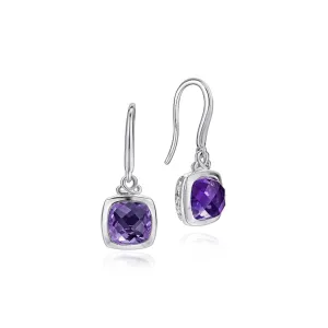 Gabriel & Co. Sterling Silver Amethyst Dangle Earrings