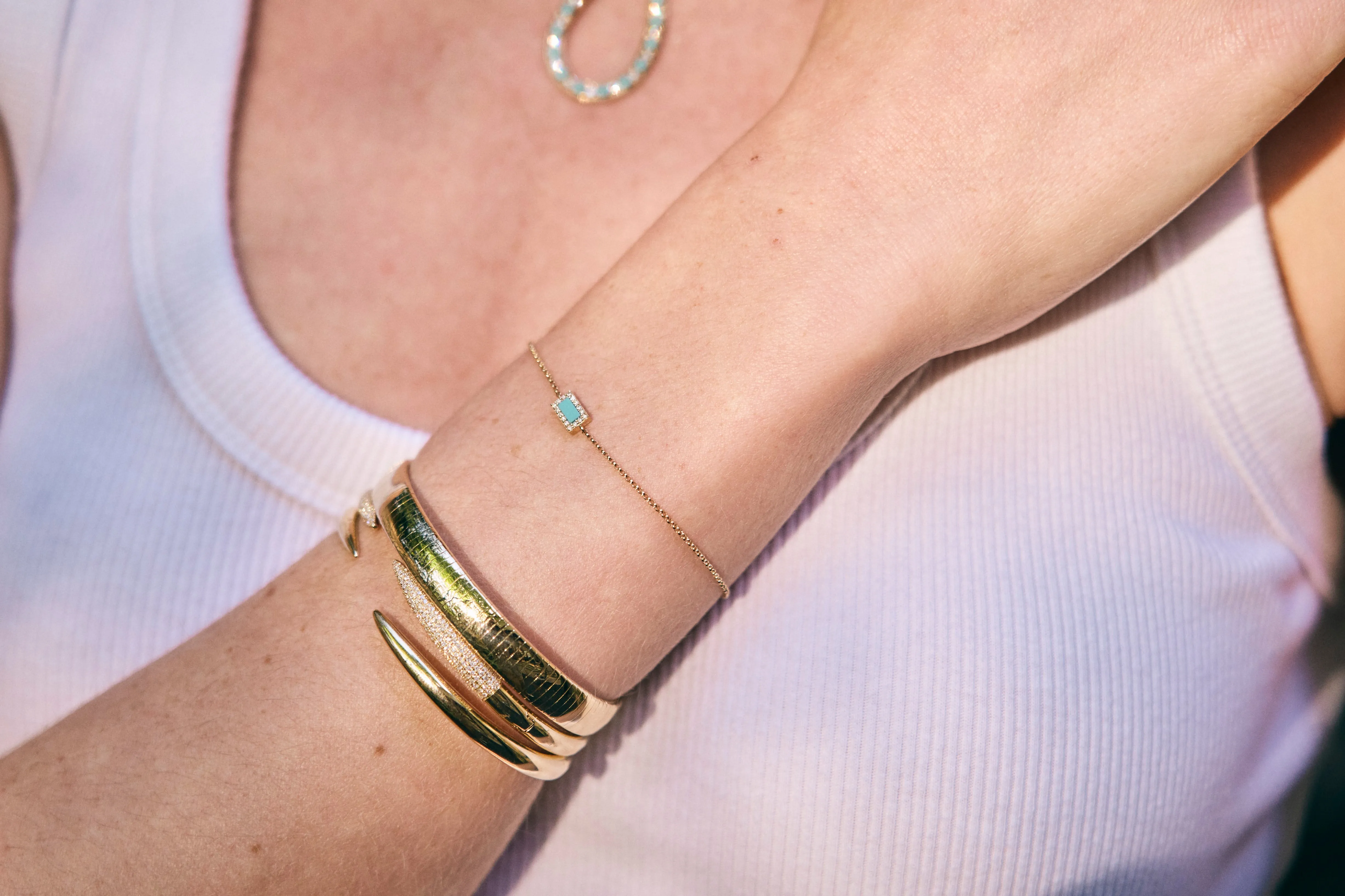 Gemstone Bar Bracelet
