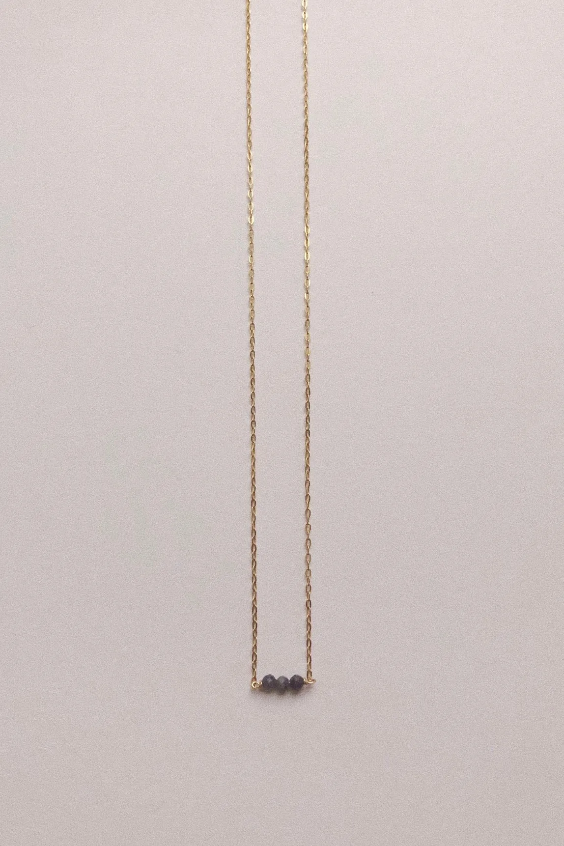 Gemstone Trio Necklace | Various Stones