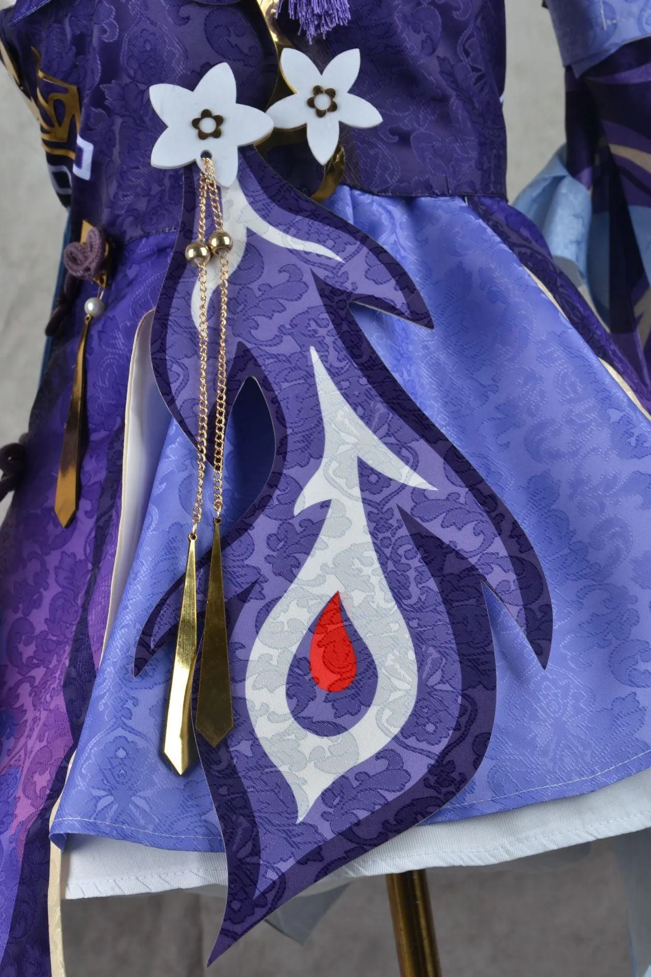 Genshin Impact Keqing Cosplay Costume Women Dress