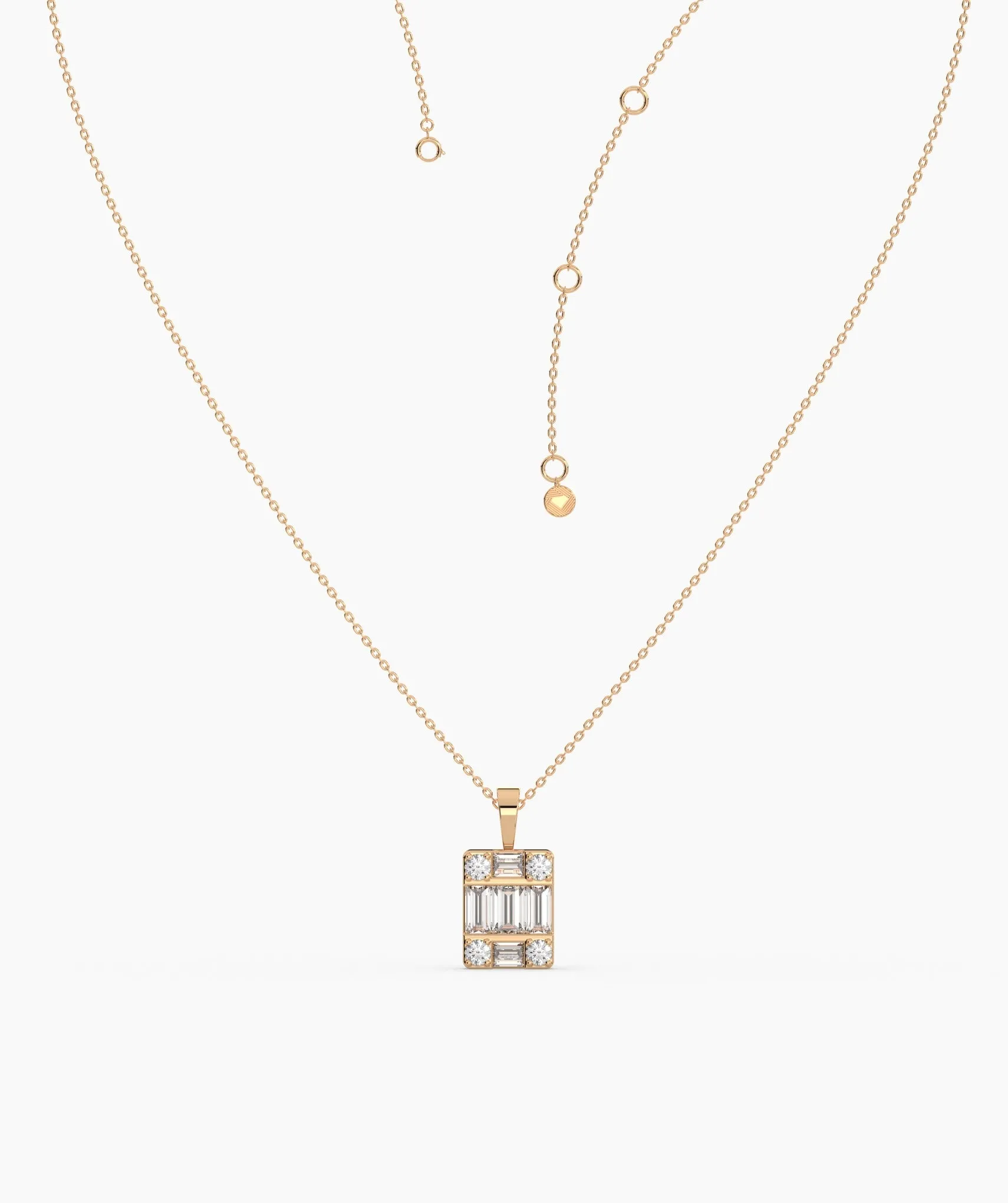Geometric Diamond Necklace