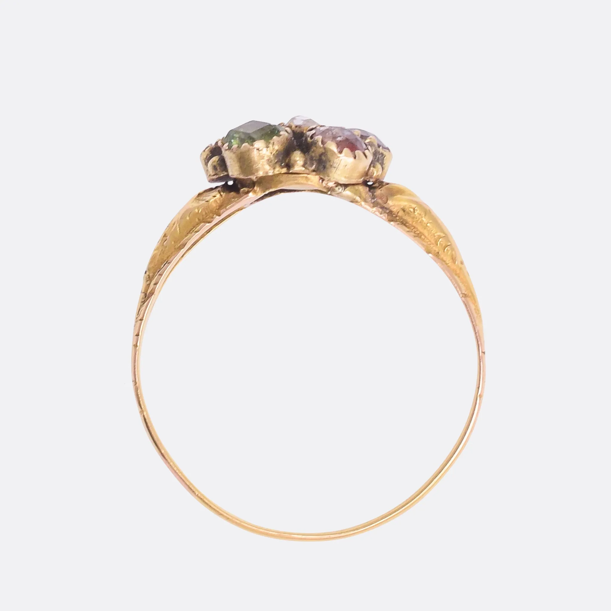 Georgian Acrostic REGARD Ring