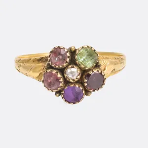 Georgian Acrostic REGARD Ring