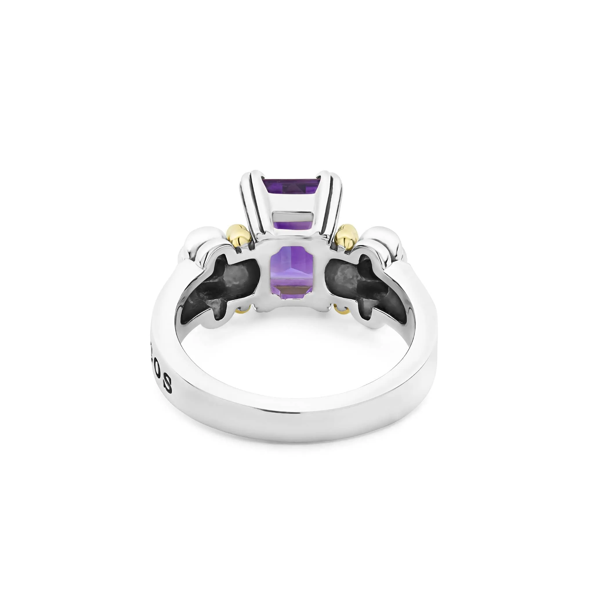Glacier Small Emerald-Cut Amethyst Ring