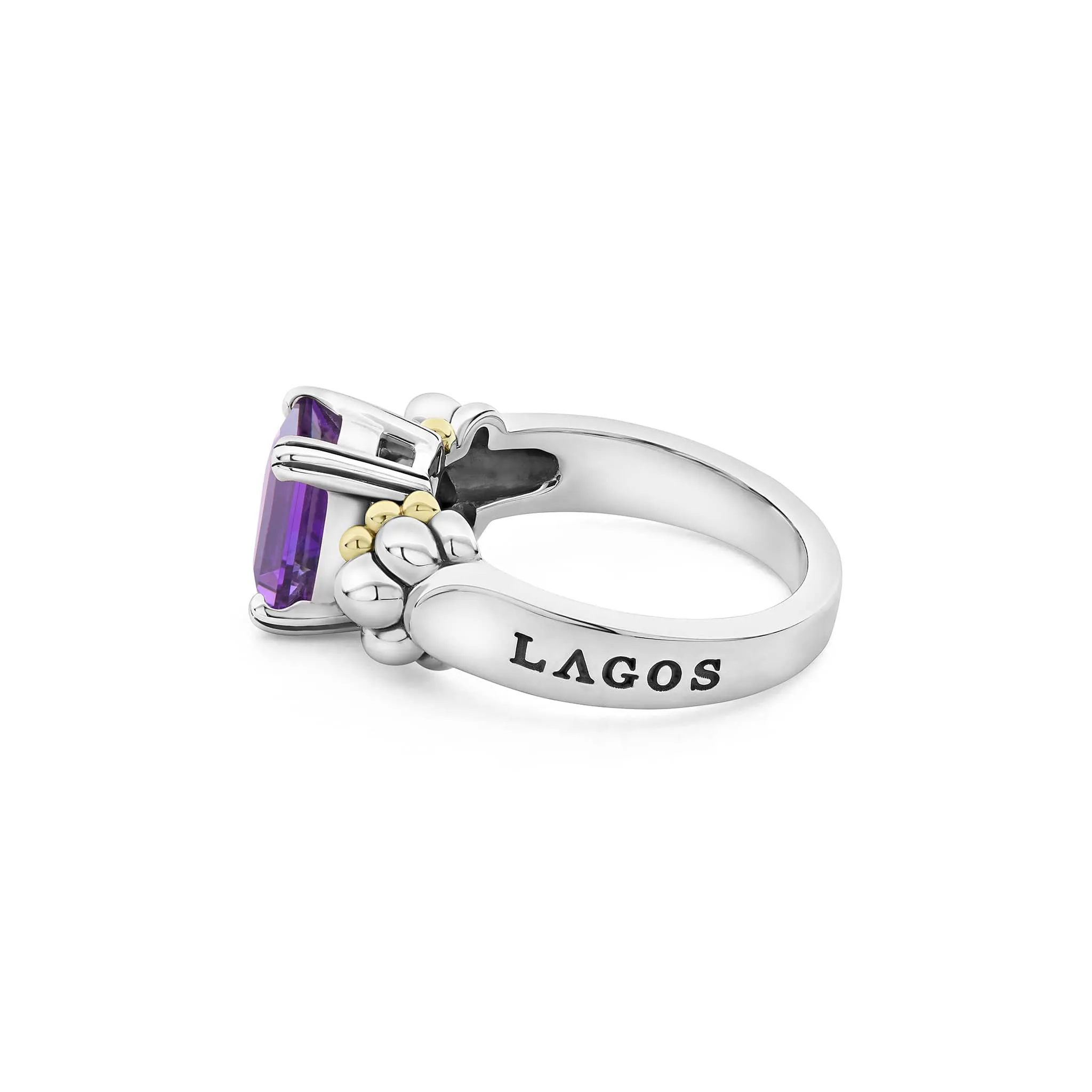 Glacier Small Emerald-Cut Amethyst Ring