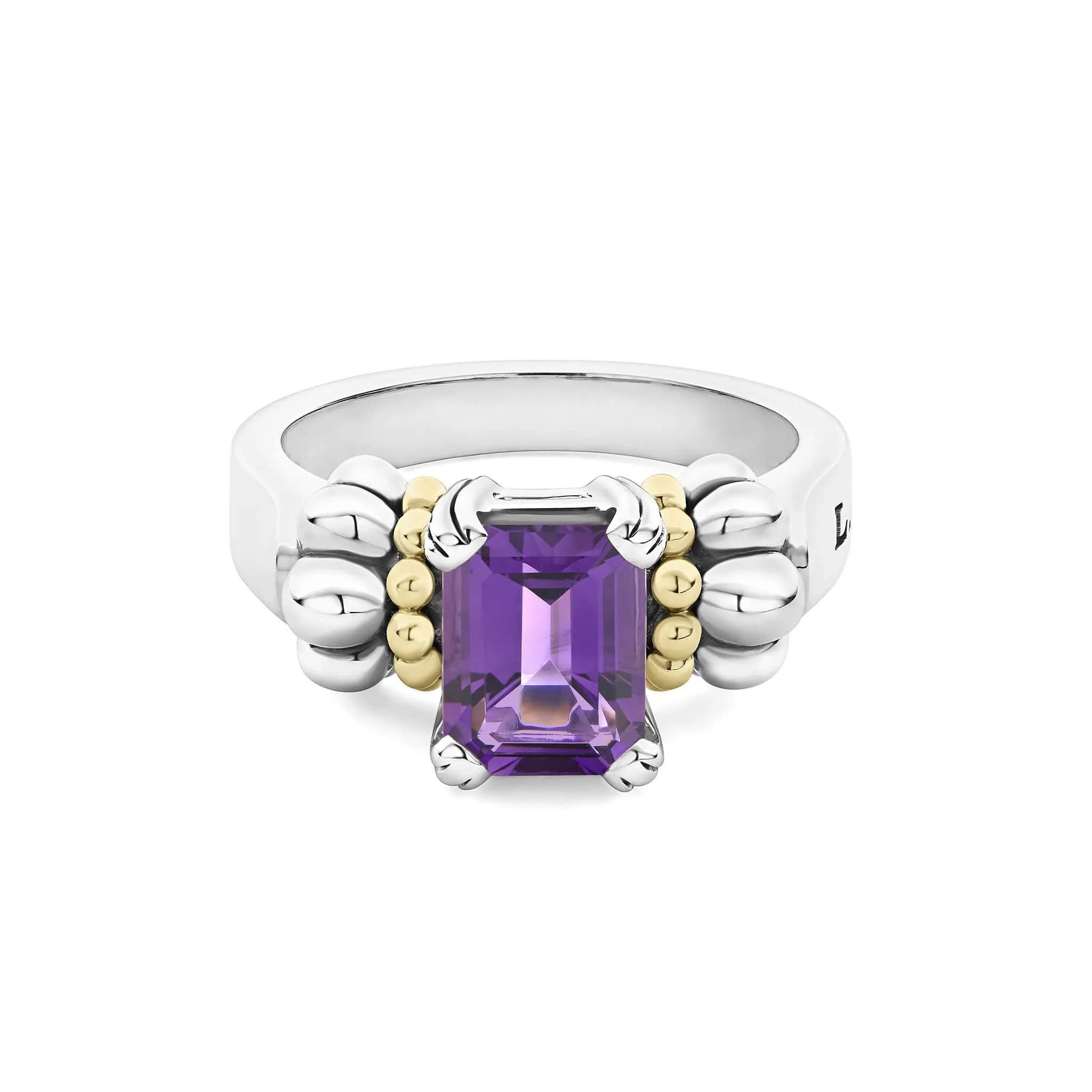 Glacier Small Emerald-Cut Amethyst Ring
